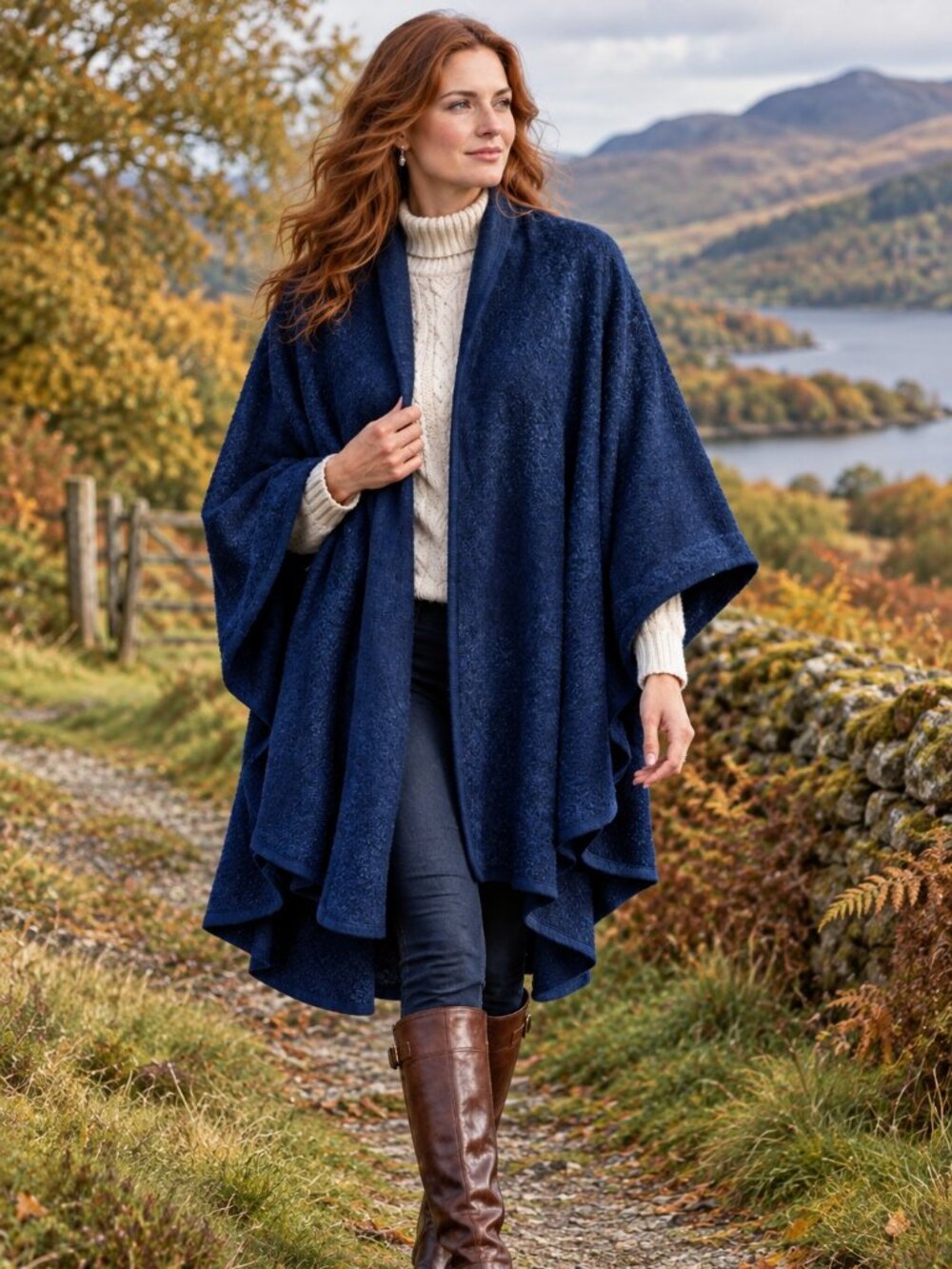 Regal Never Worn AUTHENTIC Vintage Rannoch Cape Wool Mohair Blend SCOTLAND